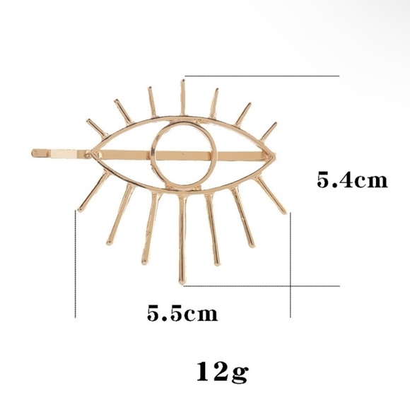 Gold Eye Hair Pin - Picture 4 of 4